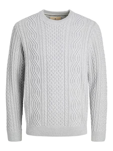 Jack & Jones Sweter w kolorze szarym rozmiar: S. Szare swetry męskie Jack & Jones, s, bez wzorów, ze splotem, bez kołnierzyka. Za 117.45 zł.