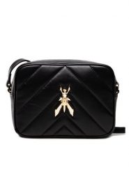 Patrizia Pepe Torebka CB0023/L004-K103 Czarny. Czarne listonoszki damskie Patrizia Pepe, bez wzorów, ze skóry, bez dodatków. Za 749.99 zł.