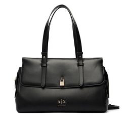 Torebka Armani Exchange. Czarne torebki klasyczne damskie Armani Exchange, bez wzorów, bez dodatków. Za 779.99 zł.
