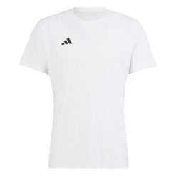 T-Shirt Adidas Sport Adizero E Tee Dorośli. Białe t-shirty męskie Adidas, m, bez wzorów, z materiału, bez kołnierzyka. Za 141.00 zł.