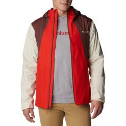 Kurtka przeciwdeszczowa męska Columbia Inner Limits II. Brązowe kurtki męskie Columbia, m, bez wzorów, sportowe, bez kaptura. Za 229.99 zł.