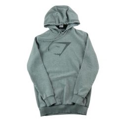 Second life - Bluza z kapturem męska Gymshark szara - Jak nowy. Szare bluzy sportowe męskie Gymshark, bez wzorów, z materiału, eleganckie, bez kołnierzyka, bez ramiączek. Za 127.76 zł.