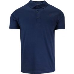 Koszulka POLO, Krótki Rękaw, Męska, Granatowa bez Nadruku, Jednokolorowa. Niebieskie koszulki polo męskie New Antracid, l, bez wzorów, z bawełny, bez ramiączek. Za 135.00 zł.