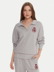Tommy Hilfiger Bluza UW0UW06078 Szary Regular Fit. Szare bluzy bez kaptura damskie Tommy Hilfiger, l, z bawełny. Za 279.99 zł.