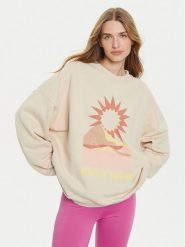 Roxy Bluza Lineup ERJFT04865 Beżowy Relaxed Fit. Brązowe bluzy bez kaptura damskie Roxy, xs, z bawełny. Za 139.99 zł.