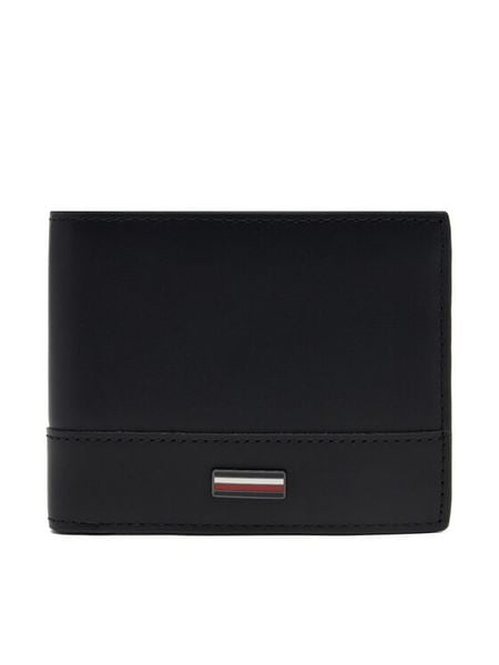 Tommy Hilfiger Portfel Th Corp Mini Cc Wallet AM0AM13244 Czarny. Czarne portfele męskie Tommy Hilfiger, bez wzorów, ze skóry. Za 169.99 zł.
