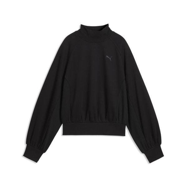 Damska bluza HER z półgolfem i o luźnym kroju PUMA. Zielone bluzy sportowe damskie Puma, na jesień, m, z bawełny. Za 219.00 zł.