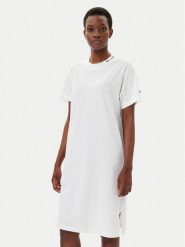 Champion Sukienka codzienna 117782 Biały Loose Fit. Białe sukienki damskie CHAMPION, na co dzień, xs, bez wzorów, z bawełny, bez kołnierzyka, bez ramiączek, proste. Za 119.99 zł.