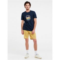 Koszulka męska Protest PRTSHARM t-shirt. Niebieskie t-shirty męskie Protest, m, bez wzorów, bez kołnierzyka. W wyprzedaży za 116.99 zł.
