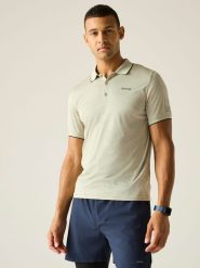 Regatta Funkcyjna koszulka polo "Remex II" w kolorze jasnozielonym rozmiar: 5XL. Zielone koszulki polo męskie Regatta, xl, bez wzorów, z materiału, bez ramiączek. Za 48.05 zł.