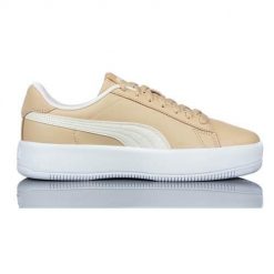 Buty do chodzenia damskie Puma Lily Platform. Brązowe buty sportowe na co dzień damskie Puma, bez wzorów, z materiału, trekkingowe. Za 170.00 zł.