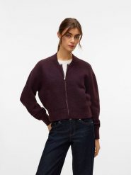 Vero Moda Kardigan w kolorze bordowym rozmiar: S. Czerwone kardigany damskie Vero Moda, s, bez wzorów, z wełny. Za 122.38 zł.