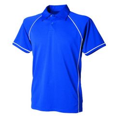 Męska Koszulka Polo Z Nadrukiem. Niebieskie koszulki polo męskie FINDEN & HALES, m, bez wzorów, z materiału, bez ramiączek. Za 123.99 zł.