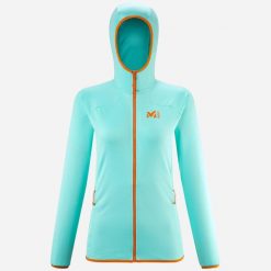 Bluza turystyczna polarowa damska Millet Lokka Hoodie Iii W. Niebieskie bluzy bez kaptura damskie Millet, l, z polaru. Za 549.00 zł.