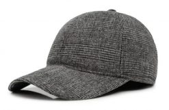 Ciepła Czapka z Daszkiem i Nausznikami - Pako Jeans - Stalowy Melanż. Szare czapki męskie Pako Jeans, na zimę, bez wzorów, z jeansu. Za 49.00 zł.