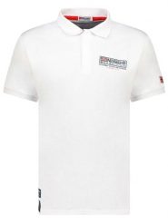 Geographical Norway Koszulka polo "Koffroy" w kolorze białym rozmiar: L. Białe koszulki polo męskie Geographical Norway, l, bez wzorów, z bawełny, bez ramiączek. Za 118.01 zł.