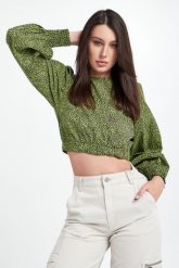 Bluzka damska cropped GESTUZ. Bluzki damskie Gestuz, bez wzorów, bez kołnierzyka, bez ramiączek. W wyprzedaży za 280.37 zł.