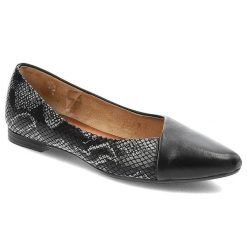 Czarne Baleriny Maciejka Wygodne Skórzane Półbuty. Czarne baleriny damskie Maciejka, z aplikacjami, ze skóry, eleganckie, bez obcasa, na obcasie. Za 149.00 zł.