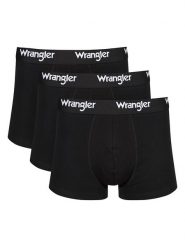 Wrangler Bokserki (3 pary) "Masson" w kolorze czarnym rozmiar: M. Czarne bokserki męskie Wrangler, bez wzorów. Za 82.95 zł.