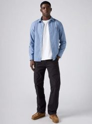 Levi's Dżinsy "505" - Regular fit - w kolorze czarnym rozmiar: W30/L32. Czarne jeansy męskie Levi's. Za 204.95 zł.