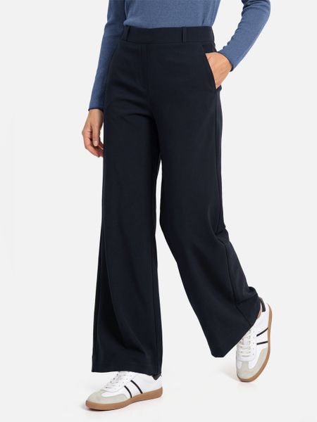Studio Anneloes spodnie z niskim stanem Kobiety niebieski, XL. Niebieskie spodnie materiałowe damskie Studio Anneloes, bez wzorów, biznesowe, z obniżonym stanem. Za 749.95 zł.