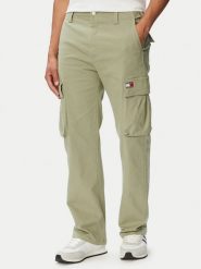 Tommy Jeans Spodnie cargo Otis Co DM0DM22403 Zielony Regular Fit. Zielone spodnie dresowe męskie Tommy Jeans, bez wzorów, z bawełny. Za 449.99 zł.