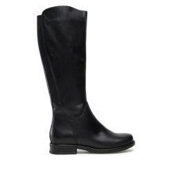 Kozaki Lasocki. Czarne kozaki damskie Lasocki, bez obcasa, na płaskiej podeszwie. Za 379.99 zł.