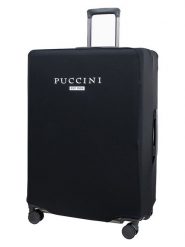 Puccini Pokrowiec w kolorze czarnym na walizkę - 45 x 70 cm rozmiar: onesize. Czarne walizki Puccini, bez wzorów, z materiału. Za 65.85 zł.