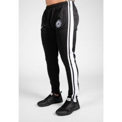 Spodnie fitness męskie Gorilla Wear Stratford Track Pants. Czarne spodnie sportowe męskie GORILLA WEAR, m, z dresówki, na fitness i siłownię. Za 253.65 zł.