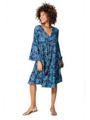 Ipanima Sukienka w kolorze niebieskim rozmiar: 34/36. Niebieskie sukienki damskie Ipanima, bez wzorów, klasyczne, bez kołnierzyka, bez ramiączek, midi. Za 84.21 zł.