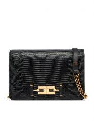 Elisabetta Franchi Torebka BS-09A-66E2-V300 Czarny. Czarne listonoszki damskie Elisabetta Franchi, bez wzorów, bez dodatków. Za 1,289.00 zł.