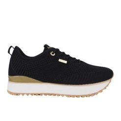 Buty Lee Cooper sportowe damskie czarne LCW-25-03-3353LA. Czarne buty sportowe na co dzień damskie bez wzorów, z gumy. W wyprzedaży za 263.85 zł.