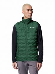Columbia Kamizelka pikowana "Delta Ridge II" w kolorze zielonym rozmiar: M. Zielone kamizelki męskie Columbia, m. Za 319.95 zł.