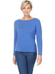 Heine Sweter w kolorze niebieskim rozmiar: 34. Niebieskie swetry klasyczne damskie Heine, z bawełny, bez kołnierzyka. Za 56.95 zł.