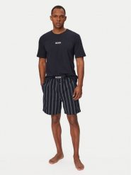 BOSS Piżama Easy 50545944 Granatowy Regular Fit. Niebieskie piżamy męskie Boss, m, bez wzorów, z bawełny, bez ramiączek. Za 429.99 zł.