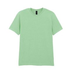 Bawełniana Koszulka Unisex Dla Dorosłych W Miękkim Stylu. Zielone bluzki damskie Gildan, xl, bez wzorów, z bawełny, sportowe, bez kołnierzyka, bez ramiączek. Za 38.99 zł.