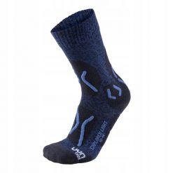 Skarpety trekkingowe męskie Uyn Trekking Explorer Light Socks. Niebieskie skarpetki męskie UYN, bez wzorów. Za 99.99 zł.