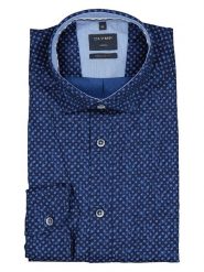 OLYMP Koszula "Casual" - Regular fit - w kolorze granatowym rozmiar: XXL. Niebieskie koszule męskie Olymp, xxl, bez wzorów, z bawełny, bez kołnierzyka, bez ramiączek. Za 122.96 zł.