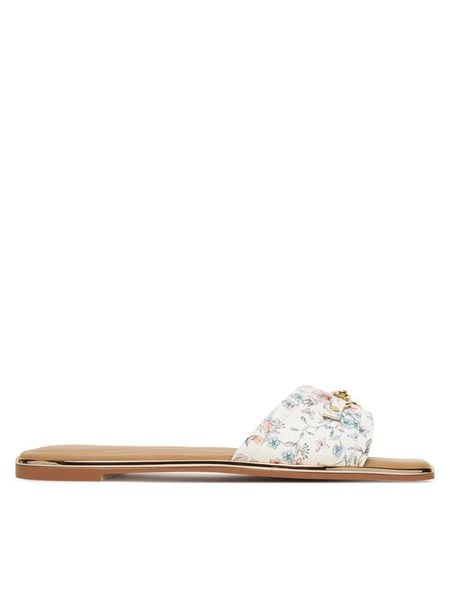 Aldo Klapki Alamassi 14193540 Biały. Białe klapki damskie Aldo, bez wzorów, ze skóry, bez obcasa. Za 229.99 zł.