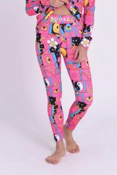Legginsy termoaktywne – Trippy Hippy damskie. Czerwone bielizna termoaktywna damska OOSC, s, bez wzorów, z materiału. Za 269.99 zł.