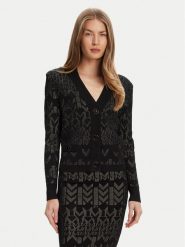 Marciano Guess Kardigan 5YGR06 5877Z Czarny Regular Fit. Czarne kardigany damskie Marciano Guess, xl, z aplikacjami, z wiskozy. Za 779.99 zł.