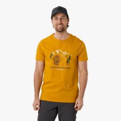Koszulka do biegania męska Swedemount Forest Tee. Brązowe t-shirty sportowe męskie SWEDEMOUNT, m, z bawełny, bez ramiączek, do biegania. Za 67.99 zł.