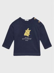 United Colors Of Benetton Bluzka 3ATNA101R Granatowy Regular Fit. Niebieskie t-shirty chłopięce United Colors Of Benetton, bez wzorów, z bawełny, bez ramiączek. Za 69.00 zł.