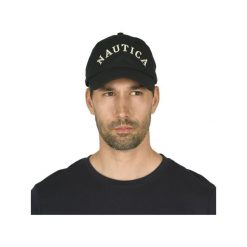 Czapka z daszkiem Nautica Caribbean Strapback Cap. Czarne czapki męskie Nautica, bez wzorów. Za 119.00 zł.