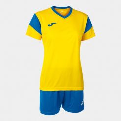 Zestaw piłkarski damski Joma Phoenix. Niebieskie spodnie dresowe damskie Joma, l, bez wzorów, z dresówki. W wyprzedaży za 132.85 zł.