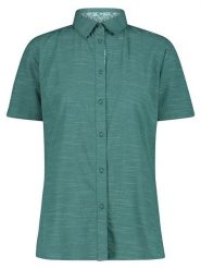 Cmp Koszula funkcyjna w kolorze turkusowym rozmiar: 46. Niebieskie koszule damskie CMP, bez wzorów, z materiału, bez kołnierzyka, bez ramiączek. Za 101.23 zł.