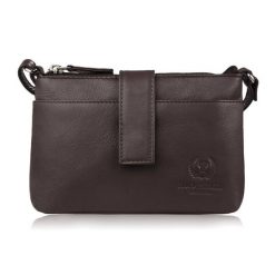 Torebka damska skórzana na ramię mała miejska ciemnobrązowa Paolo Peruzzi SI-39-BR. Brązowe torebki klasyczne damskie bez wzorów, z materiału, małe, bez dodatków. Za 129.00 zł.