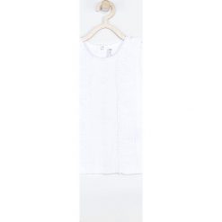 Coccodrillo - T-shirt dziecięcy 74-80 cm. Białe koszulki dziewczęce COCCODRILLO, z aplikacjami, z dzianiny, bez ramiączek. W wyprzedaży za 19.90 zł.