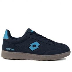 Buty do chodzenia męskie Lotto Vintal. Niebieskie buty sportowe na co dzień męskie Lotto, z gumy, bez zapięcia, trekkingowe. Za 139.99 zł.