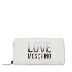 Portfel LOVE MOSCHINO. Białe portfele damskie Love Moschino, bez wzorów. Za 319.99 zł.
